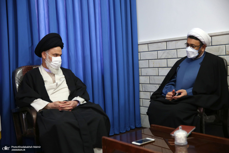 دیدار سرپرست موسسه تنظیم و نشر آثار امام خمینی(ره) با آیت الله حسینی بوشهری