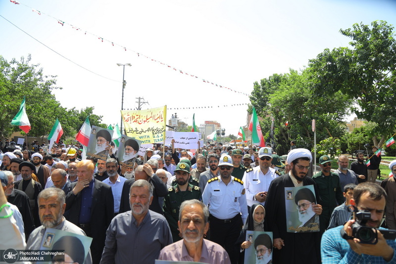 راهپیمایی مردم قم در سالروز قیام 15 خرداد‎‎