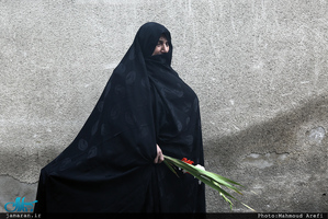 مراسم تشییع و خاکسپاری پیکر مطهر شهید گمنام در حوزه علمیه معیر 