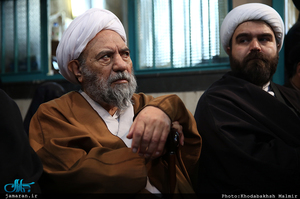 مراسم وداع با پیکر آیت الله هاشمی رفسنجانی در حسینیه جماران