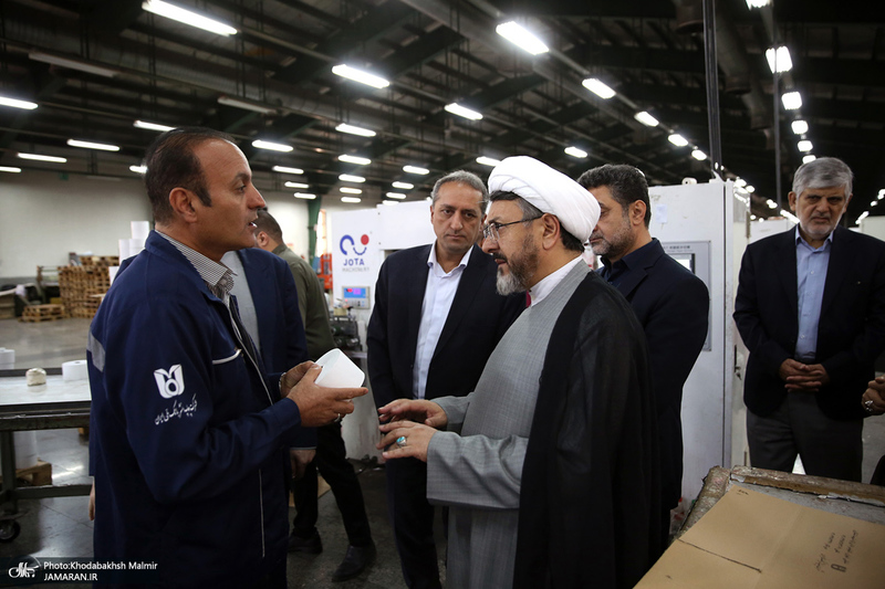 بازدید رئیس موسسه تنظیم و نشر آثار امام خمینی(س) از شرکت چاپ و نشر بانک ملی