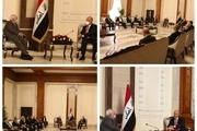 دیدار و گفتگوی ظریف با برهم صالح و الکاظمی در بغداد  