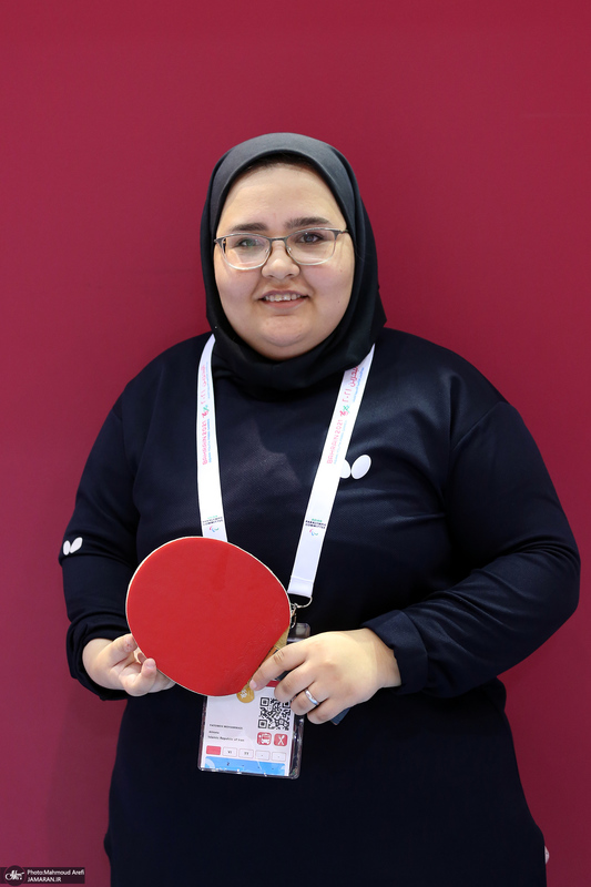 اعضای تیم تنیس روی میز دخرتان و پسران ایران در  رقابت‌های پاراآسیایی 2021 بحرین