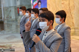 تجدید میثاق فرزندان کارکنان آماد و پشتیبانی سپاه با آرمان‌های حضرت امام(س)