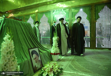 تجدید میثاق رئیس قوه قضائیه و مسئولان عالی قضایی با آرمان‌های امام خمینی(س)-1