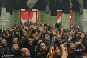 مراسم عزاداری ایام فاطمیه در مسجد اعظم قم‎‎