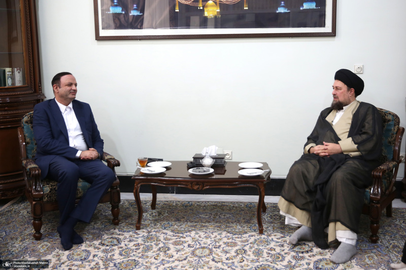 دیدار دبیر شورای عالی مناطق آزاد باسید حسن خمینی