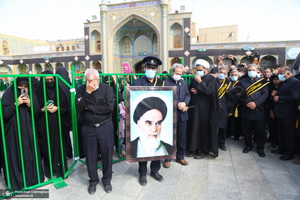 عزاداری خادمین حرم کریمه اهل بیت در روز شهادت امام رضا(ع)