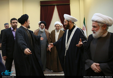حاشیه دیدار جمعی از میهمانان کنفرانس وحدت اسلامی با سید حسن خمینی