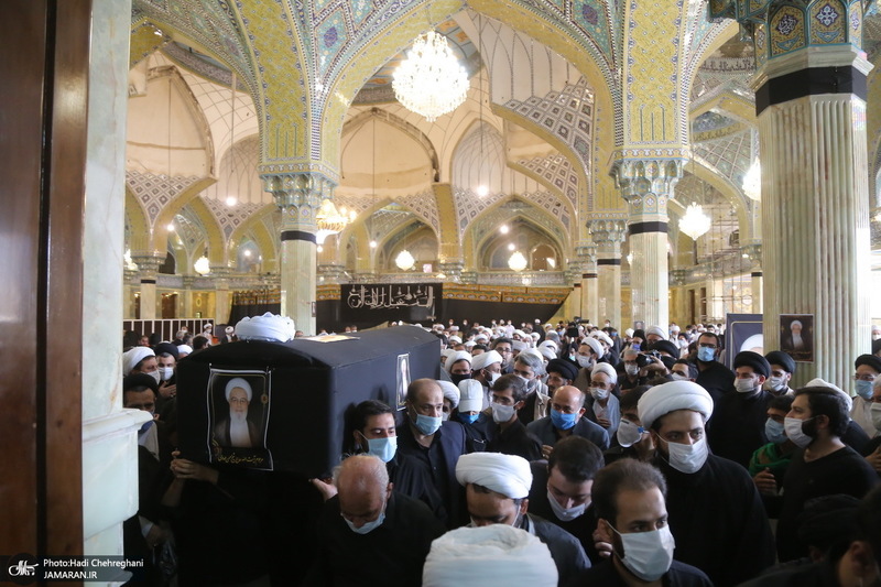 مراسم تشییع پیکر آیت الله حسن ممدوحی(ره)
