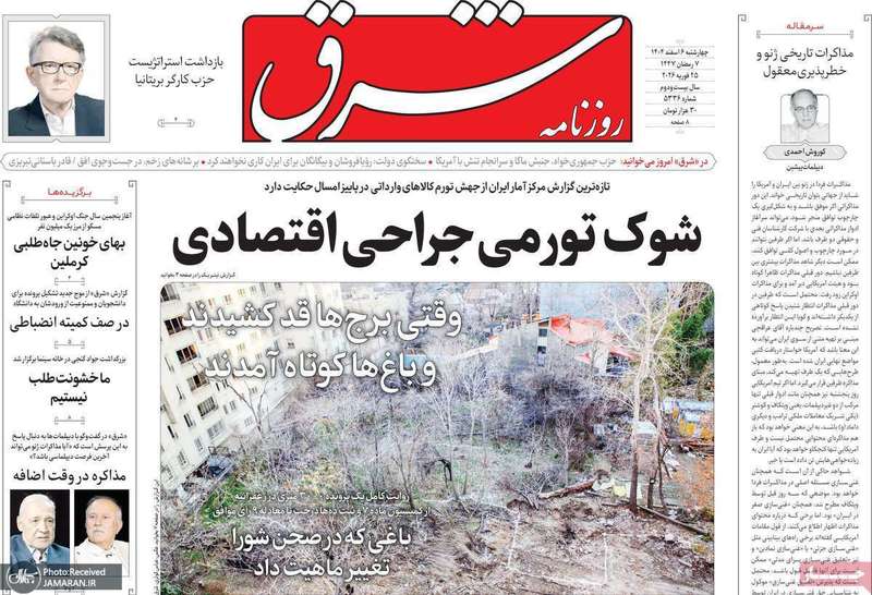 گزیده روزنامه های 6 اسفند 1404