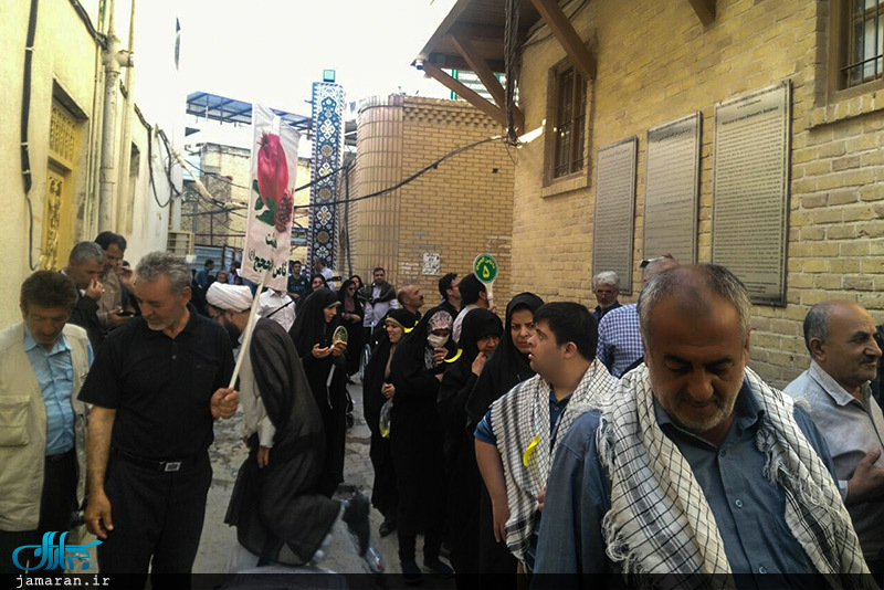 بازدید زائران ایرانی و غیر ایرانی عتبات از بیت حضرت امام در نجف