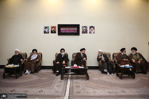 حاشیه تجدید میثاق هیأت رئیسه و اعضای مجلس خبرگان رهبری با آرمان های امام خمینی(س)