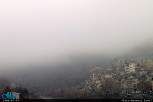 باران و مه صبح امروز تهران 