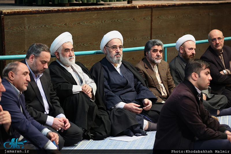 دیدار استاندار و جمعی از مدیران استان تهران با سید حسن خمینی