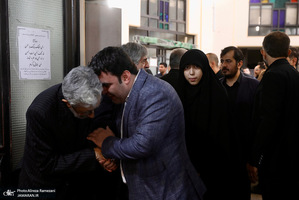 مراسم تشييع مادر غلامعلی حداد عادل