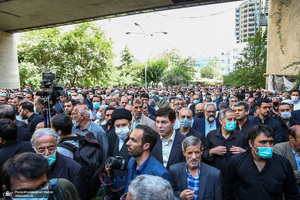 مراسم تشییع پیکر حجت الاسلام و المسلمین سید محمود دعایی از موسسه اطلاعات