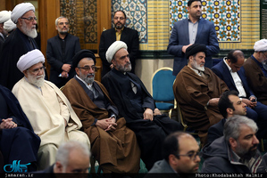 مراسم ترحیم مادر حجت الاسلام محمد علی جماعتی در مسجد جامع جماران