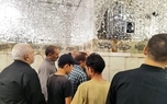 حضور و قرائت فاتحه ظریف بر مزار شهید رییسی + عکس