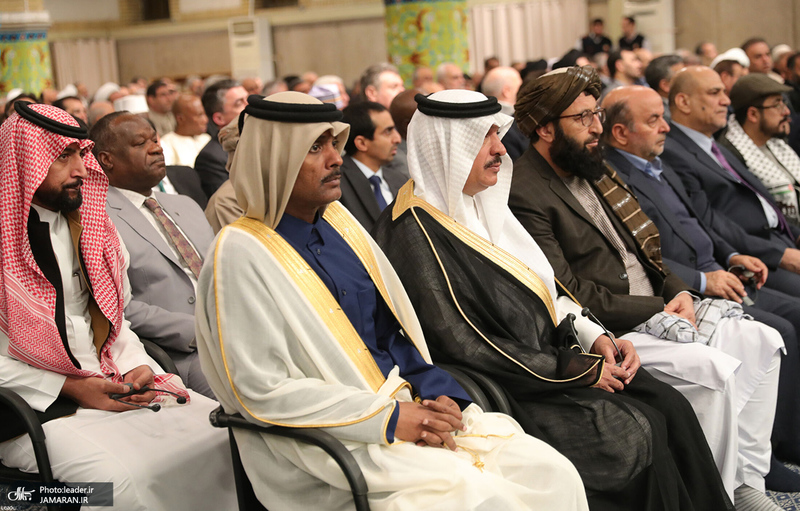 دیدار مسئولان نظام و سفرای کشورهای اسلامی با رهبر معظم انقلاب