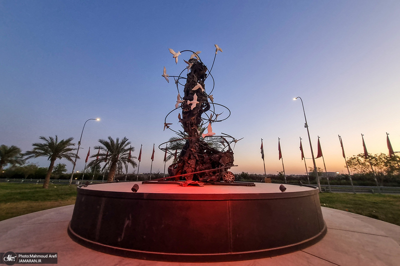 محل شهادت سردار حاج قاسم سلیمانی و ابومهدی المهندس  در فرودگاه بغداد