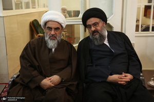 مراسم عمامه گذاری طلاب به مناسبت نیمه شعبان