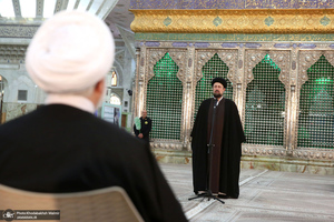 تجدید میثاق رئیس قوه قضائیه و مسئولان عالی قضایی با آرمان‌های حضرت امام خمینی (س)