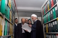 روحانی به سازمان اسناد و کتابخانه ملی ایران رفت (20)