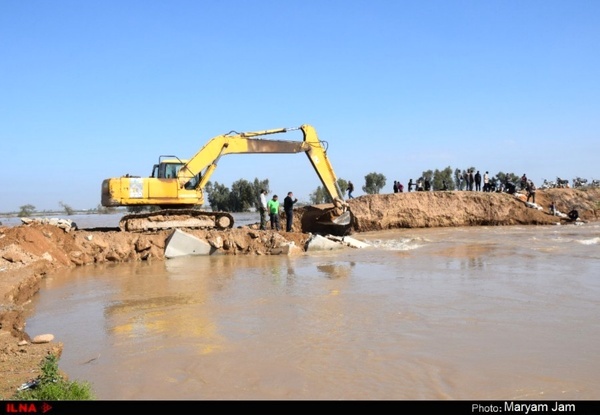 گزارش تصویری از مناطق متأثر از سیلِ روستای آلبوعفری و شهر رفیع در خوزستان