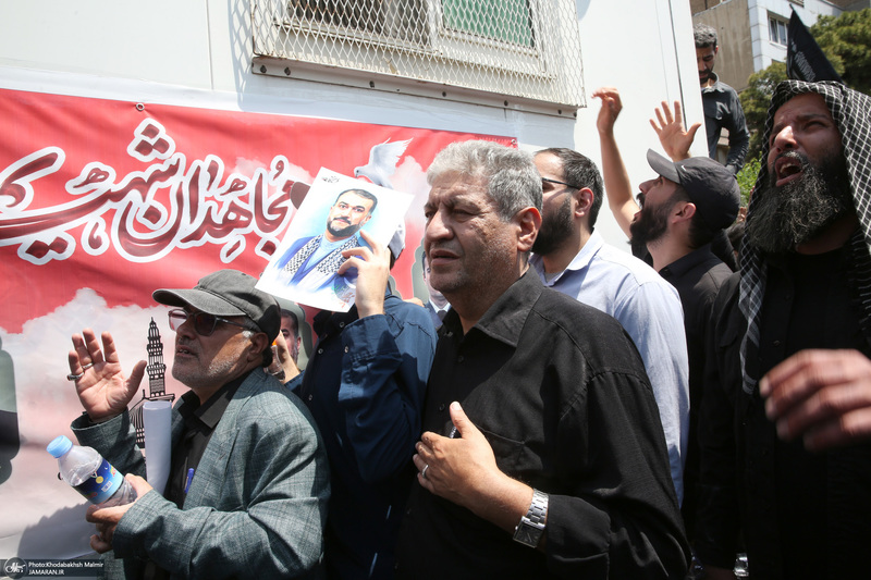 تشییع باشکوه پیکر رئیس جمهوری و یارانش در تهران- 6