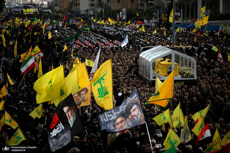 تصاویر اختصاصی جماران از مراسم تشییع شهیدان سید حسن نصرالله و سید هاشم صفی الدین -1