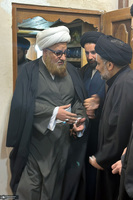 مراسم بزرگداشت آیت الله موسوی بجنوردی (ره) در بیت امام خمینی (س) در نجف اشرف