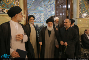 مراسم هفتمین روز درگذشت دختر آیت الله العظمی خویی(ره)