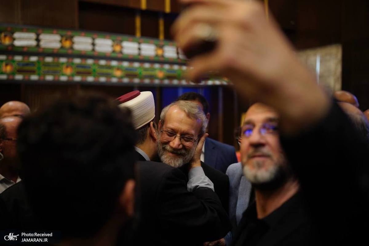 نشست علی لاریجانی با نخبگان و شخصیت‌های لبنانی و فلسطینی در بیروت / گزارش تصویری