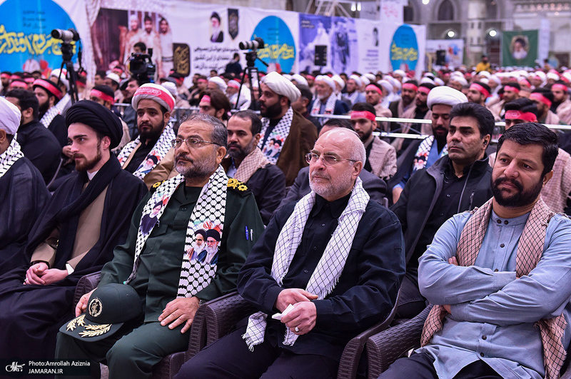 گردهمایی دانشجویان و طلاب بسیجی در حرم مطهر امام خمینی (س)