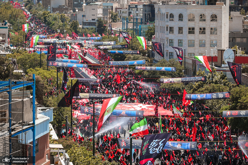 تشییع پیکر مطهر رهبر شهید انقلاب اسلامی در مشهد مقدس