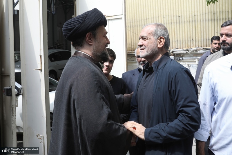 دیدار رئیس جمهوری با آیت الله سید حسن خمینی