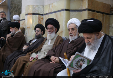 مراسم هفتمین شب ارتحال آیت الله حاج نصرالله شاه آبادی(ره) در قم 
