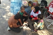  مهربانی دوست‌داشتنی و خالصانه کودکان کار در قزوین؛ اهدای یک جفت کفش به سیل‌زدگان