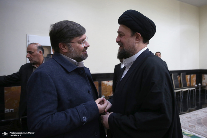 دیدار شهردار و اعضای شورای شهر تهران با سید حسن خمینی