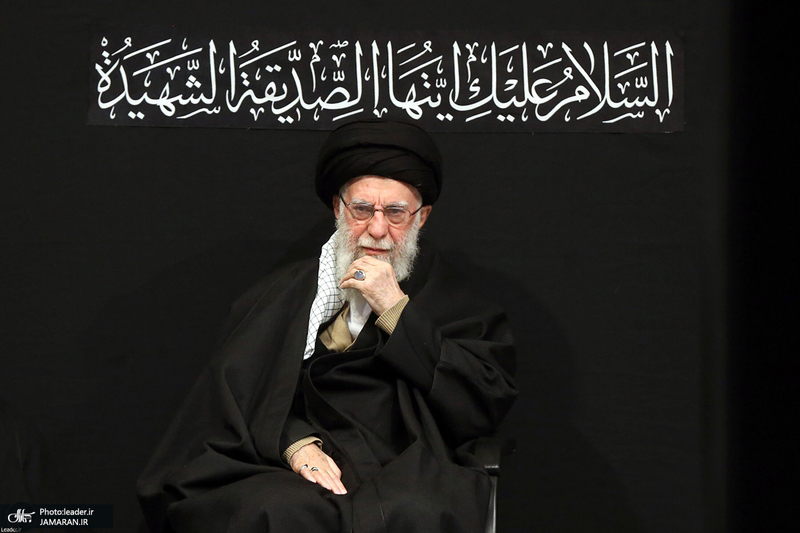 آخرین شب مراسم عزاداری شهادت حضرت فاطمه‌زهرا (س) در حسینیه امام خمینی