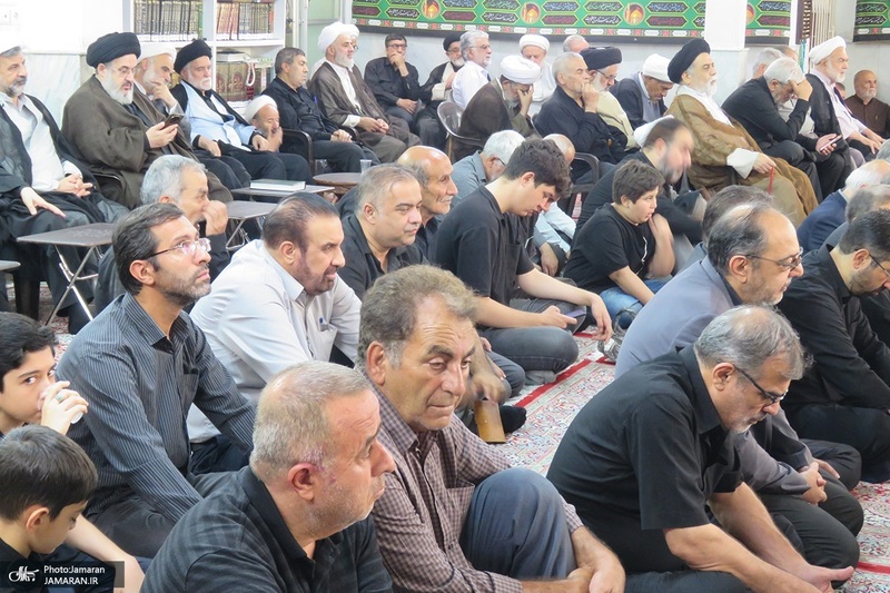 عزاداری اربعین حسینی در دفتر آیت الله العظمی صانعی (ره)