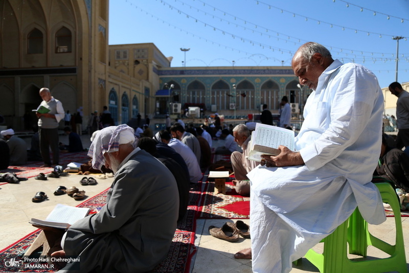 مراسم معنوی اعتکاف در مسجد امام حسن عسکری(ع) قم