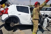 کشته‌شدن راننده ساندرو در جاده الموت قزوین