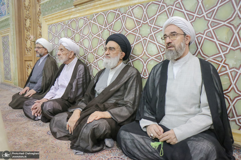 مراسم بزرگداشت آیت‌الله العظمی فیاض در حرم مطهر حضرت معصومه (س)