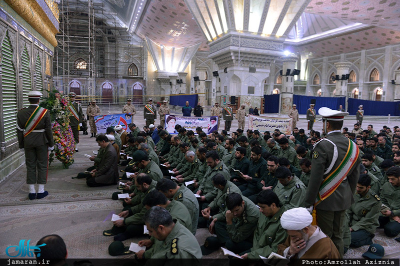 تجدید میثاق فرماندهان و کارکنان حفاظت هواپیمایی سپاه پاسداران با آرمان های حضرت امام(س)