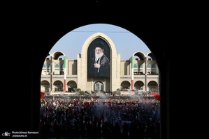 مراسم وداع با پیکر رهبر شهید
