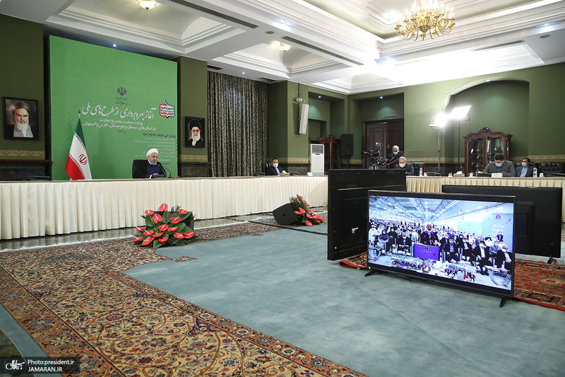 مراسم بهره برداری از طرح های ملی استان های سیستان و بلوچستان، فارس و اصفهان