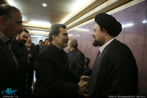 حضور سید حسن خمینی در مراسم ختم حجت الاسلام و المسلمین حمیدزاده 