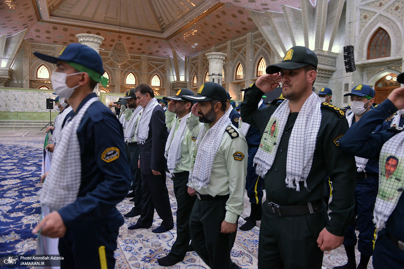 تجدید میثاق دانشجویان و فرماندهان دانشگاه افسری و تربیت پلیس امام حسن مجتبی‎‎ (ع) با آرمان حضرت امام خمینی (س)